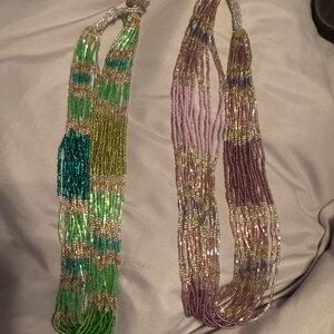 Two beaded necklaces